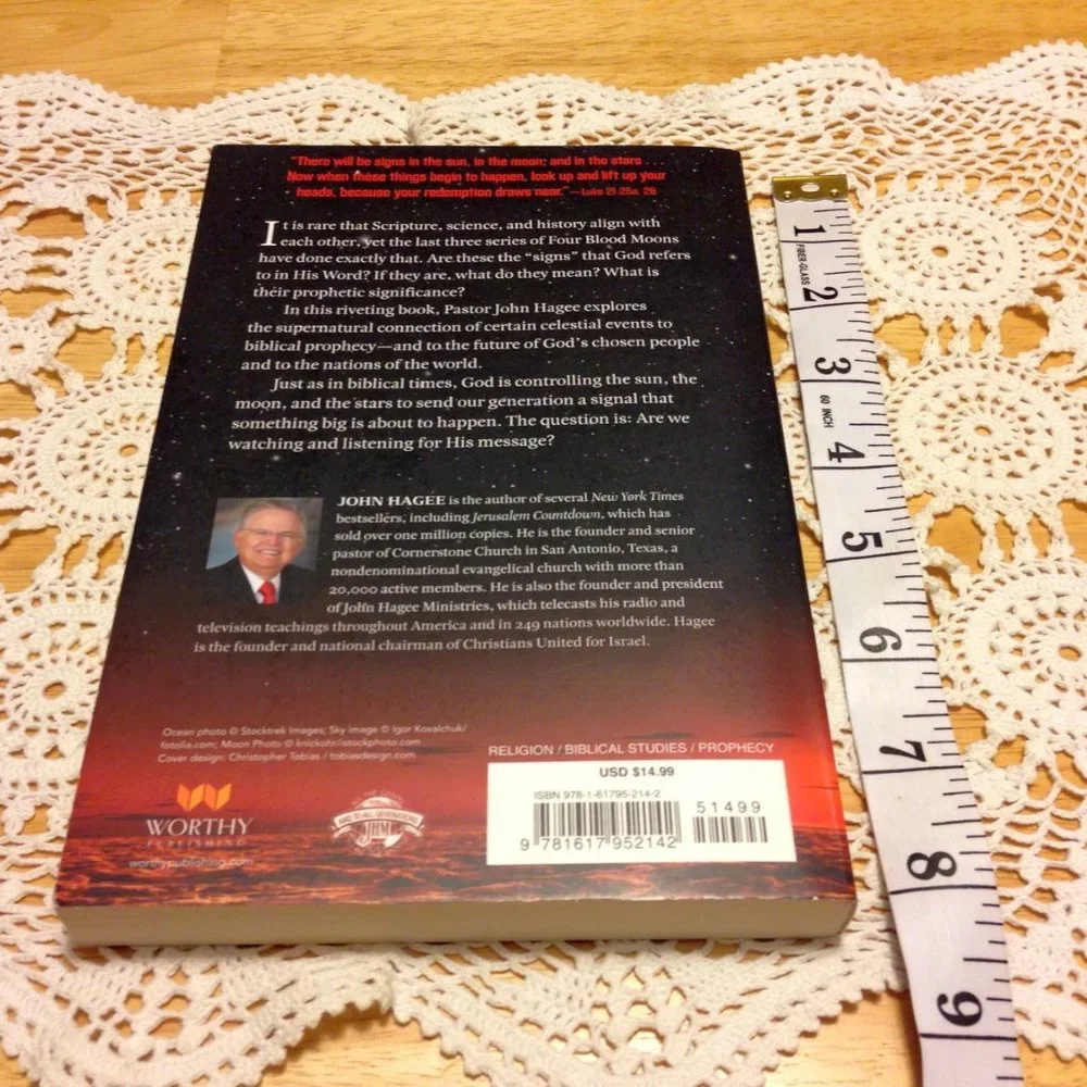 Book Sale! 3 for $10! Christian Prophecy - Four Blood Moons, John Hagee